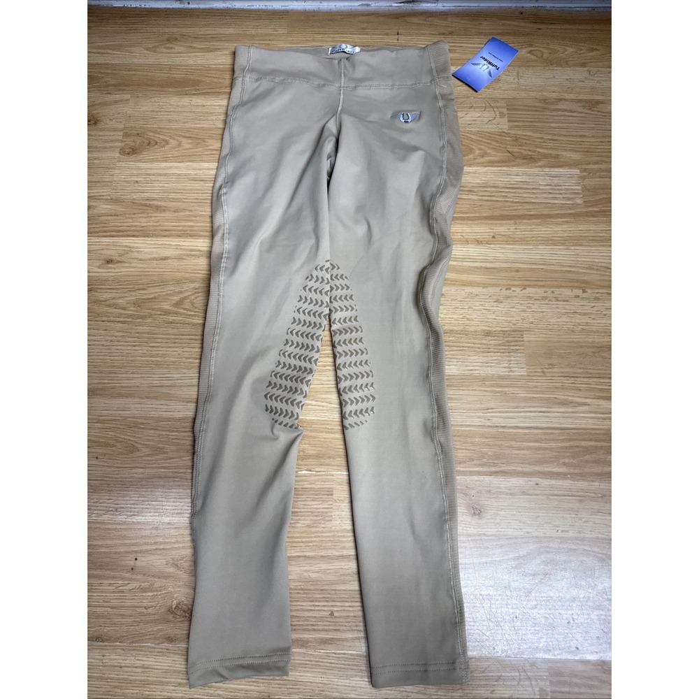 TuffRider Ladies Ventilated‎ Schooling Tights Safari w/ Safari Small NWT
